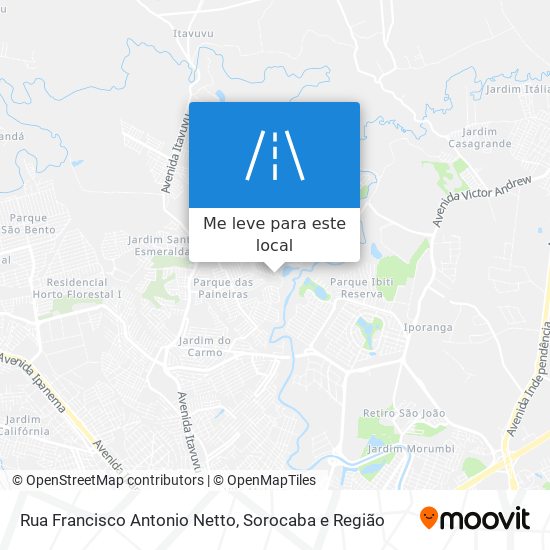 Rua Francisco Antonio Netto mapa