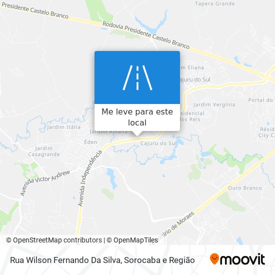 Rua Wilson Fernando Da Silva mapa