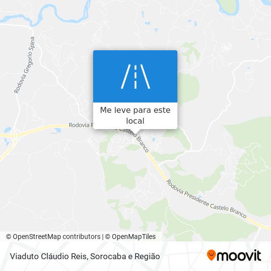 Viaduto Cláudio Reis mapa