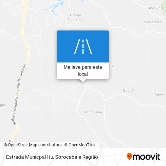 Estrada Municpal Itu mapa