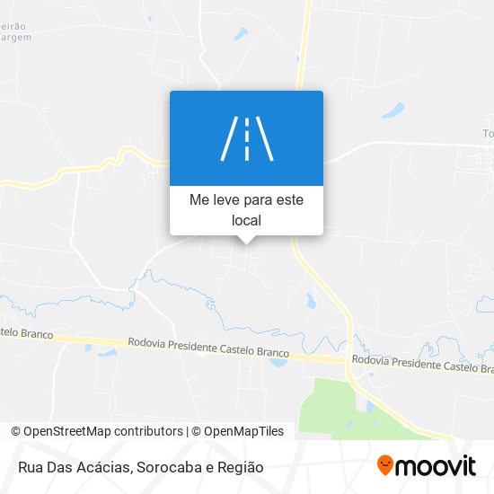 Rua Das Acácias mapa