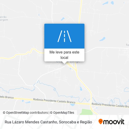 Rua Lázaro Mendes Castanho mapa