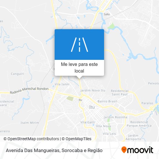 Avenida Das Mangueiras mapa