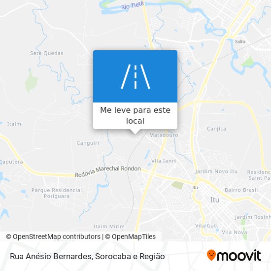 Rua Anésio Bernardes mapa