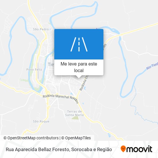 Rua Aparecida Bellaz Foresto mapa