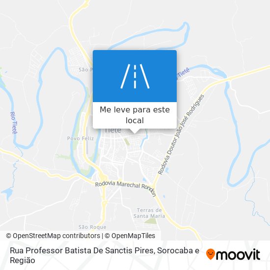 Rua Professor Batista De Sanctis Pires mapa