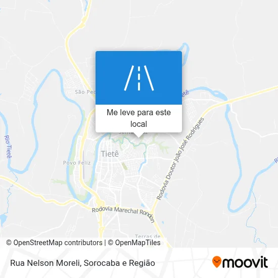 Rua Nelson Moreli mapa