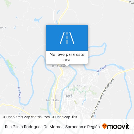 Rua Plínio Rodrigues De Moraes mapa