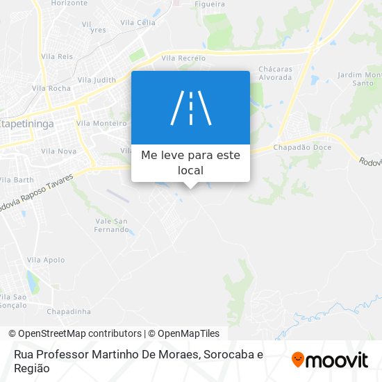 Rua Professor Martinho De Moraes mapa