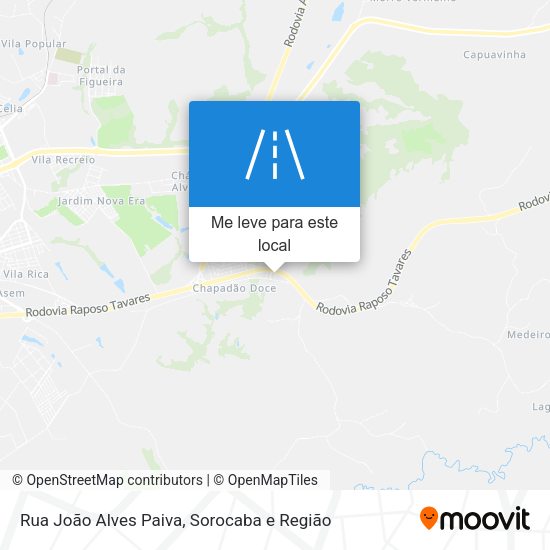 Rua João Alves Paiva mapa