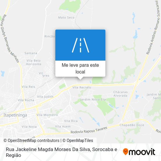 Rua Jackeline Magda Moraes Da Silva mapa
