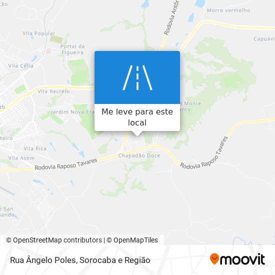 Rua Ângelo Poles mapa