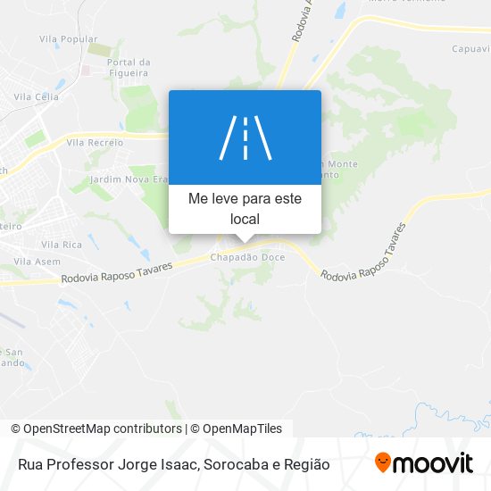 Rua Professor Jorge Isaac mapa