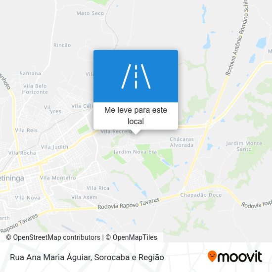 Rua Ana Maria Águiar mapa