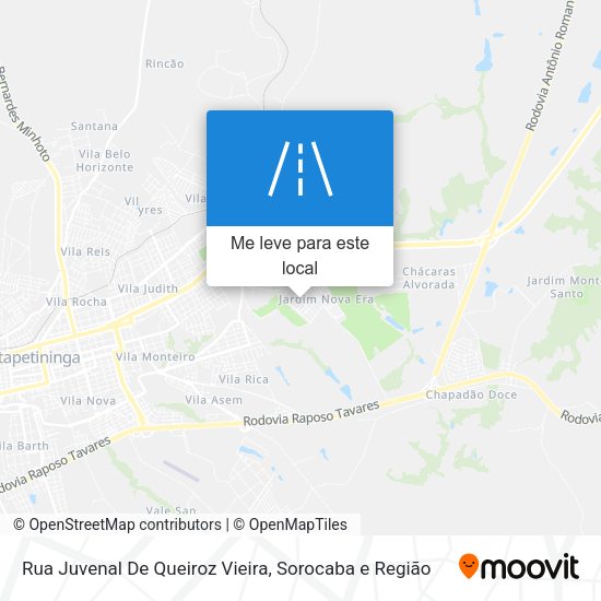 Rua Juvenal De Queiroz Vieira mapa