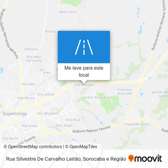 Rua Silvestre De Carvalho Leitão mapa
