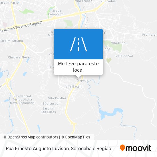 Rua Ernesto Augusto Luvison mapa