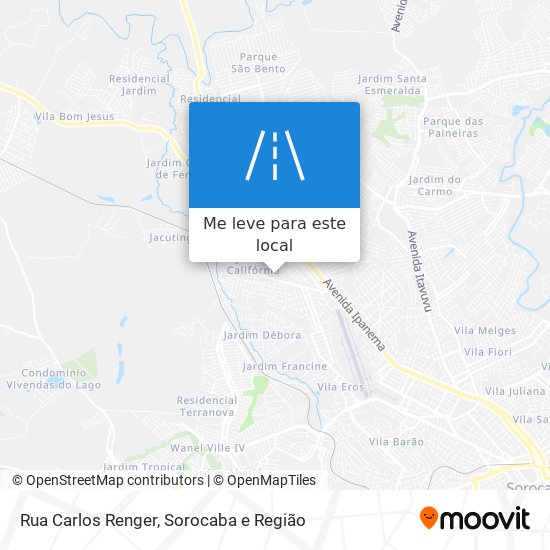 Rua Carlos Renger mapa