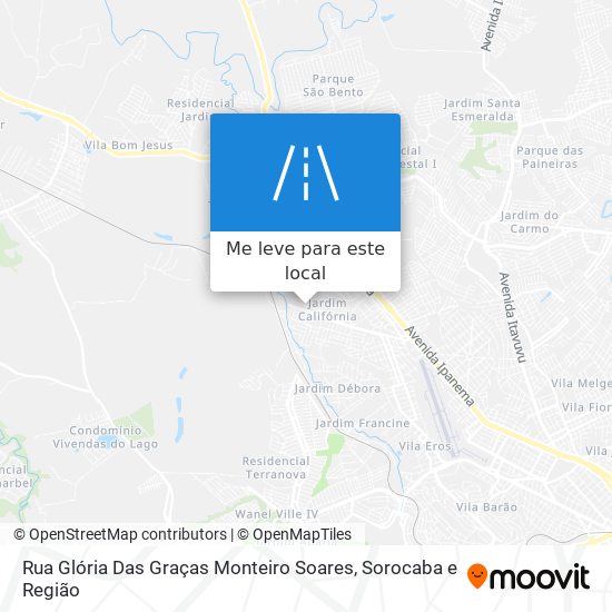 Rua Glória Das Graças Monteiro Soares mapa