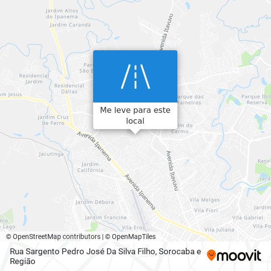 Rua Sargento Pedro José Da Silva Filho mapa