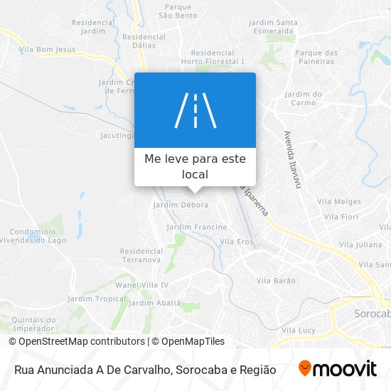 Rua Anunciada A De Carvalho mapa