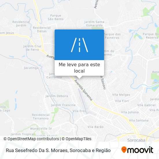 Rua Sesefredo Da S. Moraes mapa