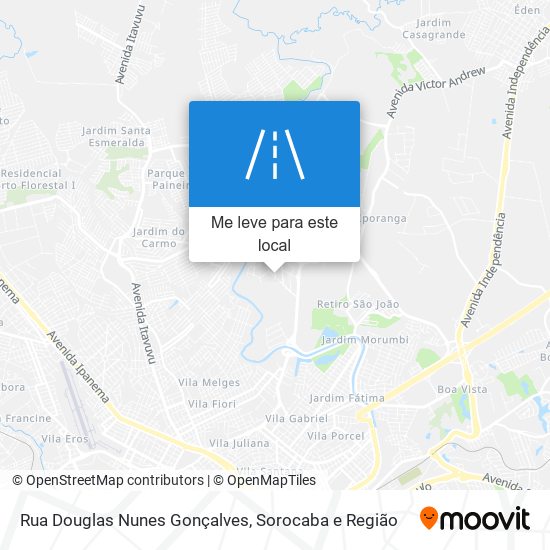 Rua Douglas Nunes Gonçalves mapa