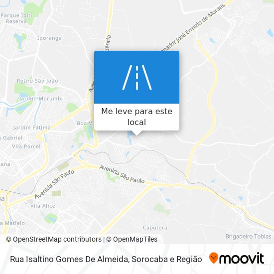 Rua Isaltino Gomes De Almeida mapa