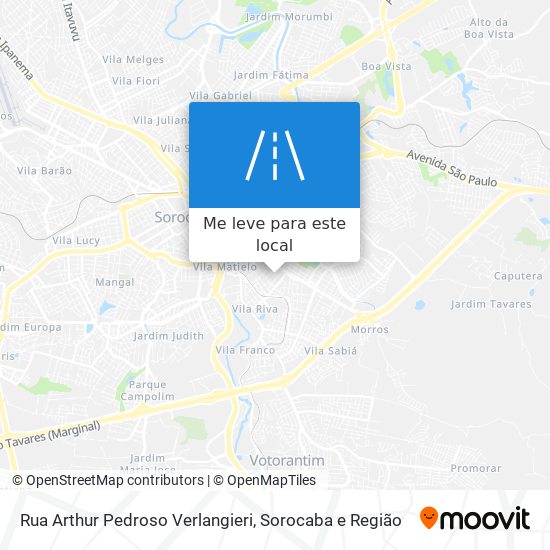 Rua Arthur Pedroso Verlangieri mapa