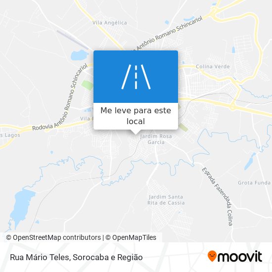 Rua Mário Teles mapa