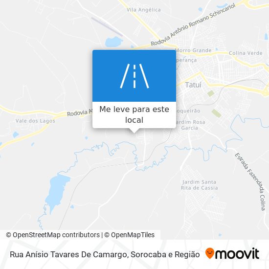 Rua Anísio Tavares De Camargo mapa