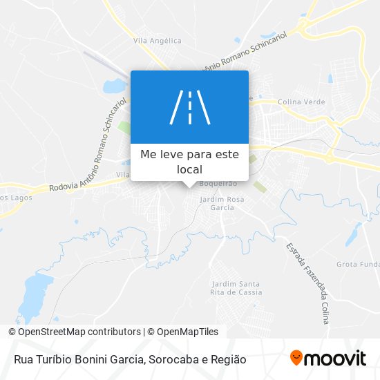 Rua Turíbio Bonini Garcia mapa