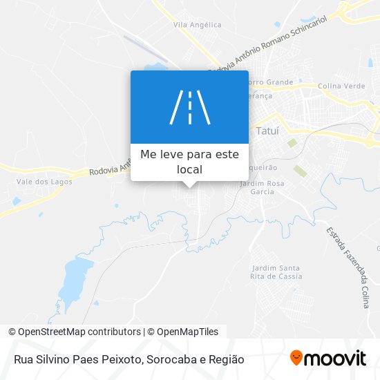 Rua Silvino Paes Peixoto mapa