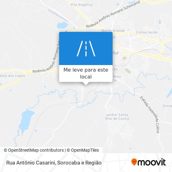 Rua Antônio Casarini mapa