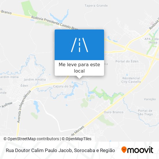 Rua Doutor Calim Paulo Jacob mapa