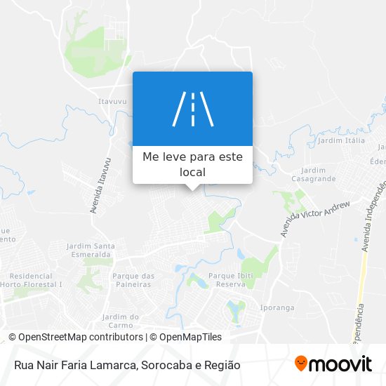 Rua Nair Faria Lamarca mapa