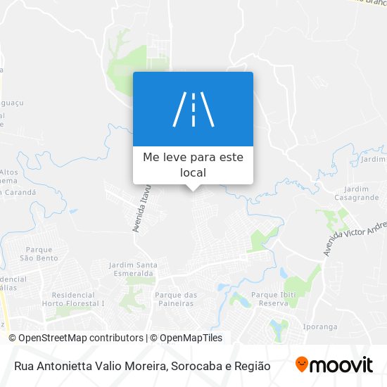 Rua Antonietta Valio Moreira mapa