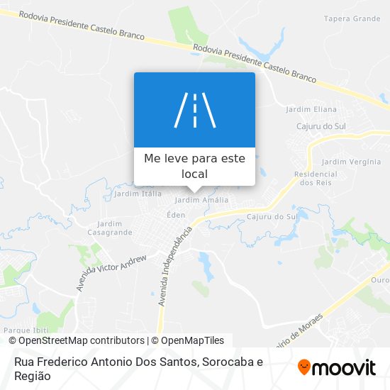 Rua Frederico Antonio Dos Santos mapa