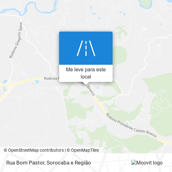 Rua Bom Pastor mapa