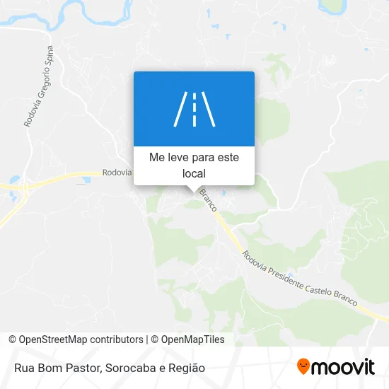 Rua Bom Pastor mapa