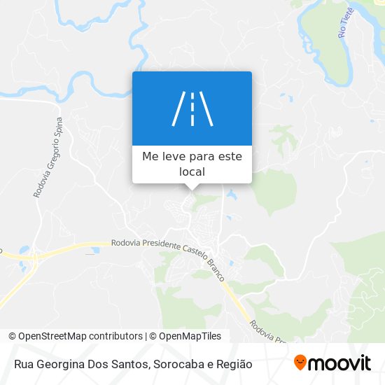 Rua Georgina Dos Santos mapa