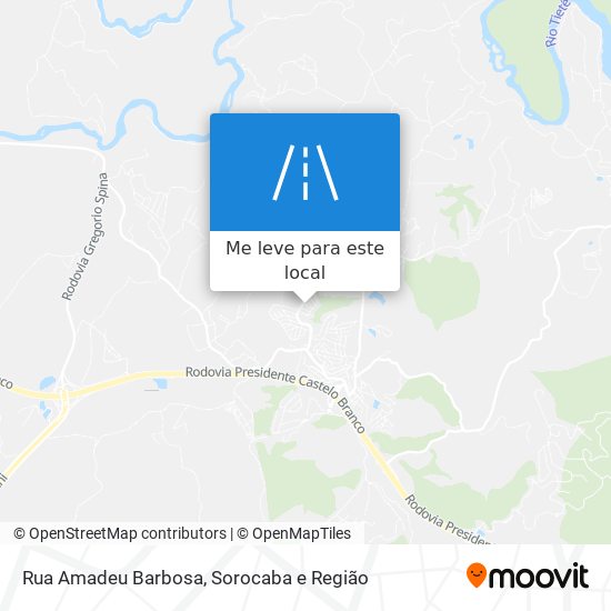 Rua Amadeu Barbosa mapa