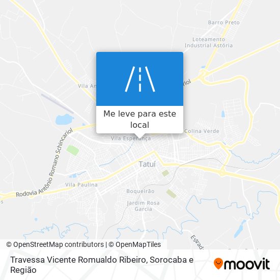 Travessa Vicente Romualdo Ribeiro mapa