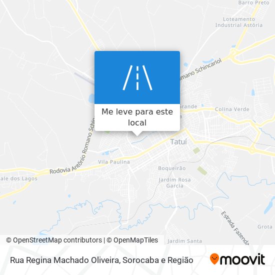 Rua Regina Machado Oliveira mapa