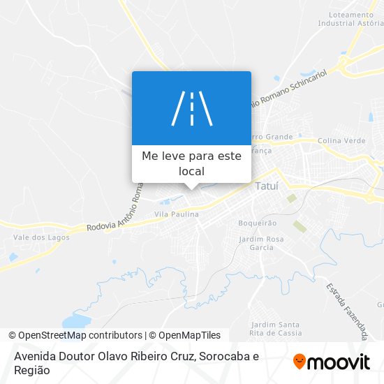 Avenida Doutor Olavo Ribeiro Cruz mapa