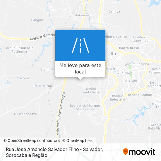 Rua José Amancio Salvador Filho - Salvador mapa