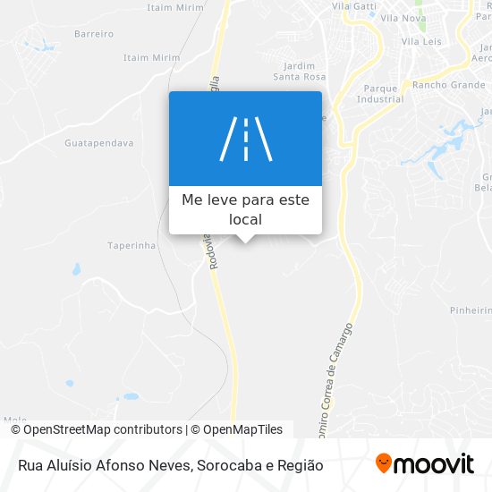 Rua Aluísio Afonso Neves mapa