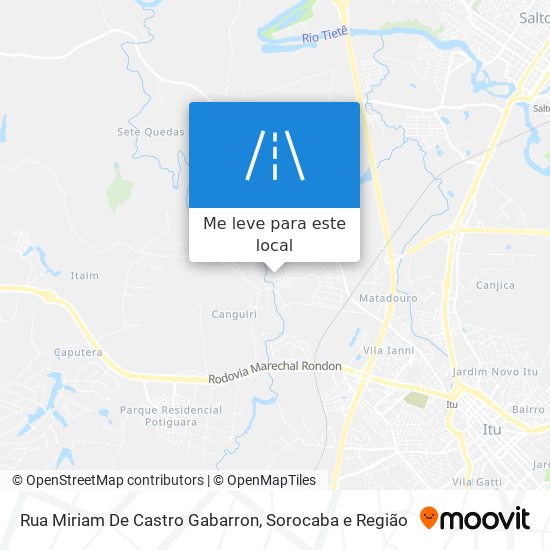 Rua Miriam De Castro Gabarron mapa