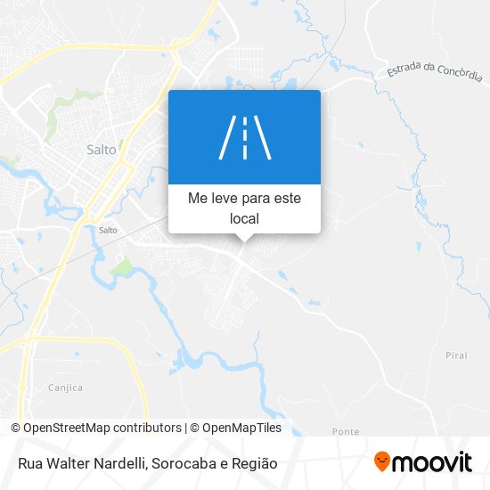 Rua Walter Nardelli mapa