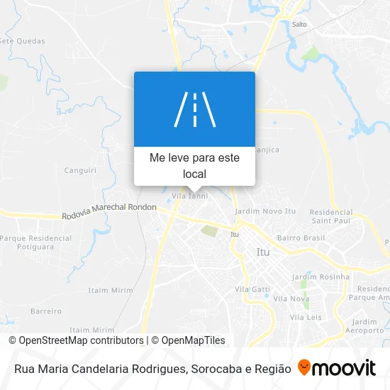 Rua Maria Candelaria Rodrigues mapa